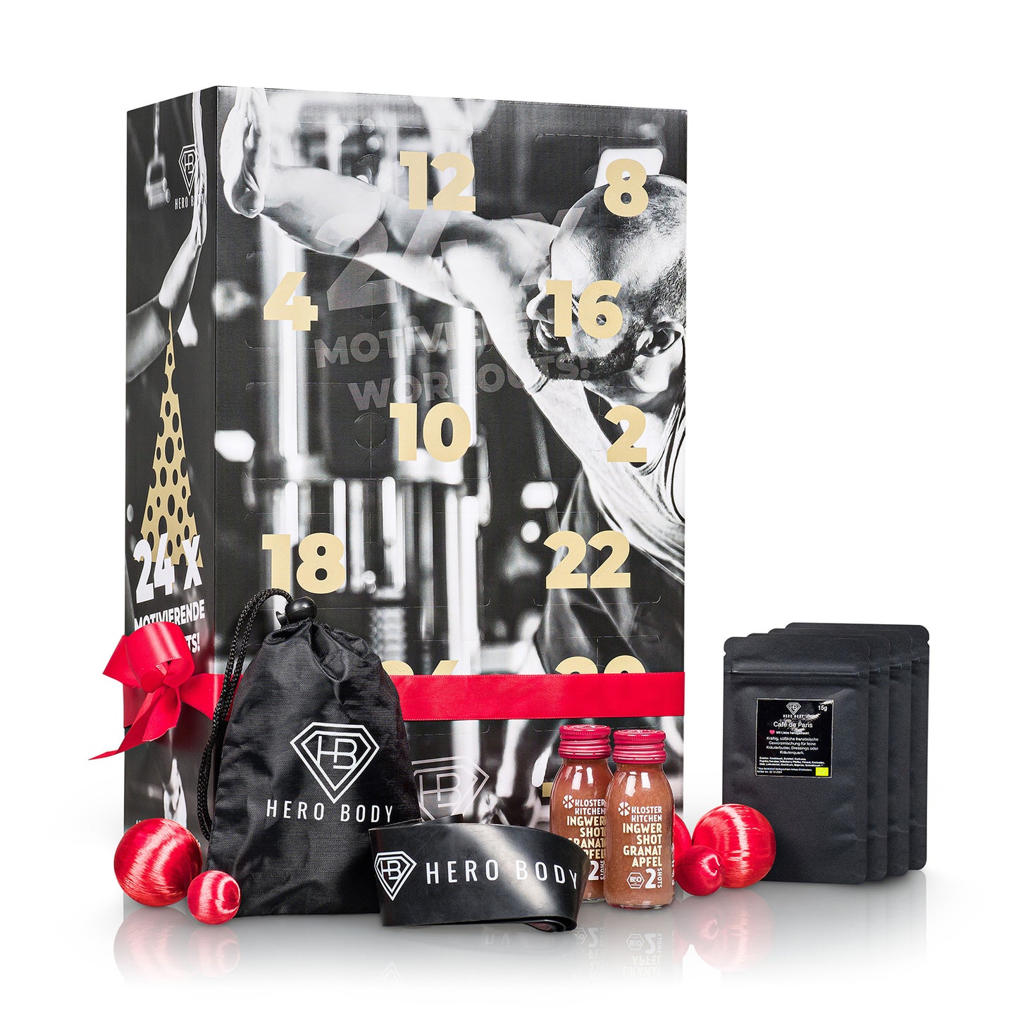 Fitness Adventskalender HERO BODY 2024 EAN 4270003390309